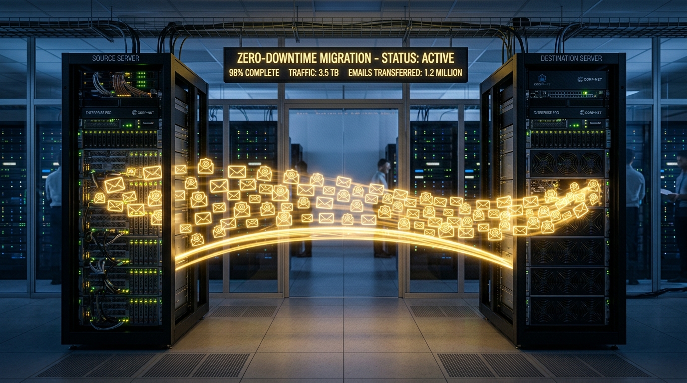 How to Migrate Enterprise Email Servers Without Dropping a Single Message